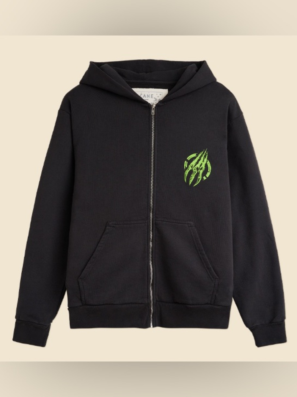 Arcane Warwick Black Zip-Up Hoodie